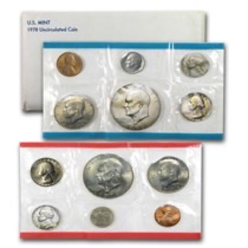 1978 United States Mint Set containing 12 Uncirculated Mint Sealed Coins